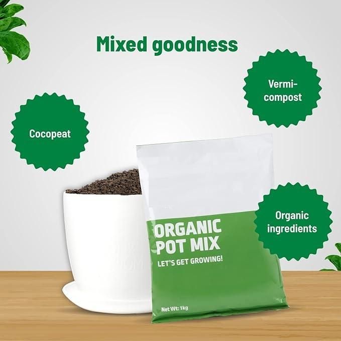 🌿 Organic Pot Mix – 500 g (Premium Garden Soil Blend) 🌿